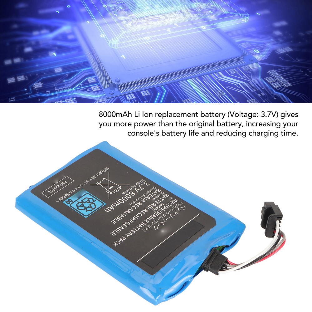 For U Gamepad Battery 8000mAh Replacement Rechargeable Battery Pack Kit