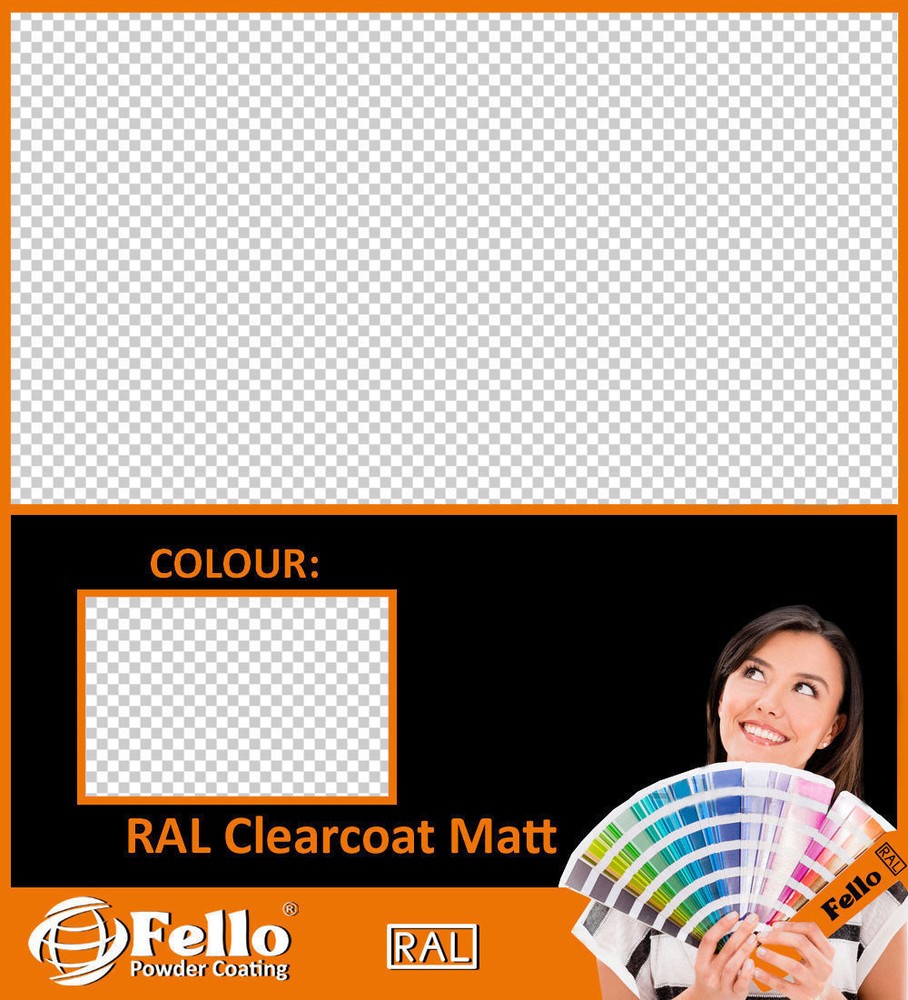FELLO powder coating - colorless transparent paint matt 5kg polyester