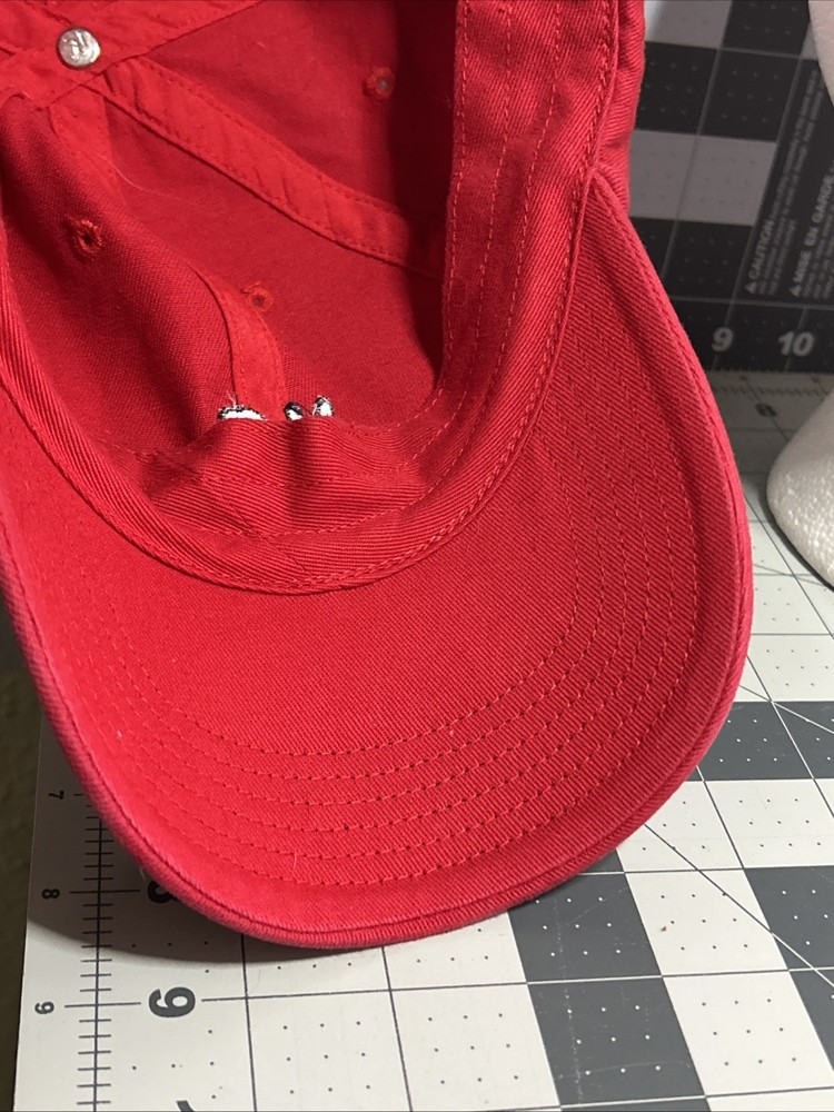 Peace sign hands Hat Red Adjustable 100% cotton