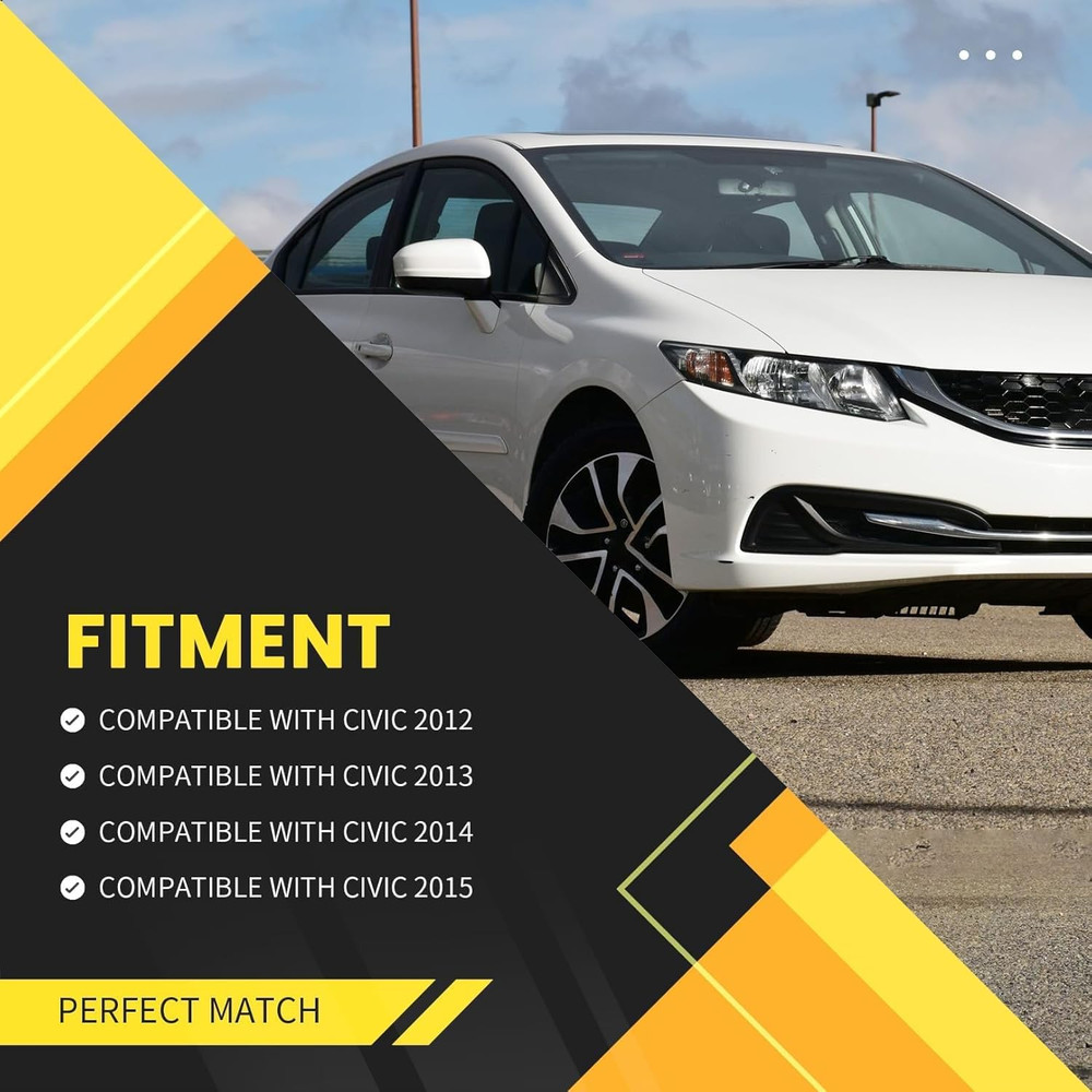 Right Passenger Side Mirror Assembly Compatible with 2012 2013 2014 2015 Civic P