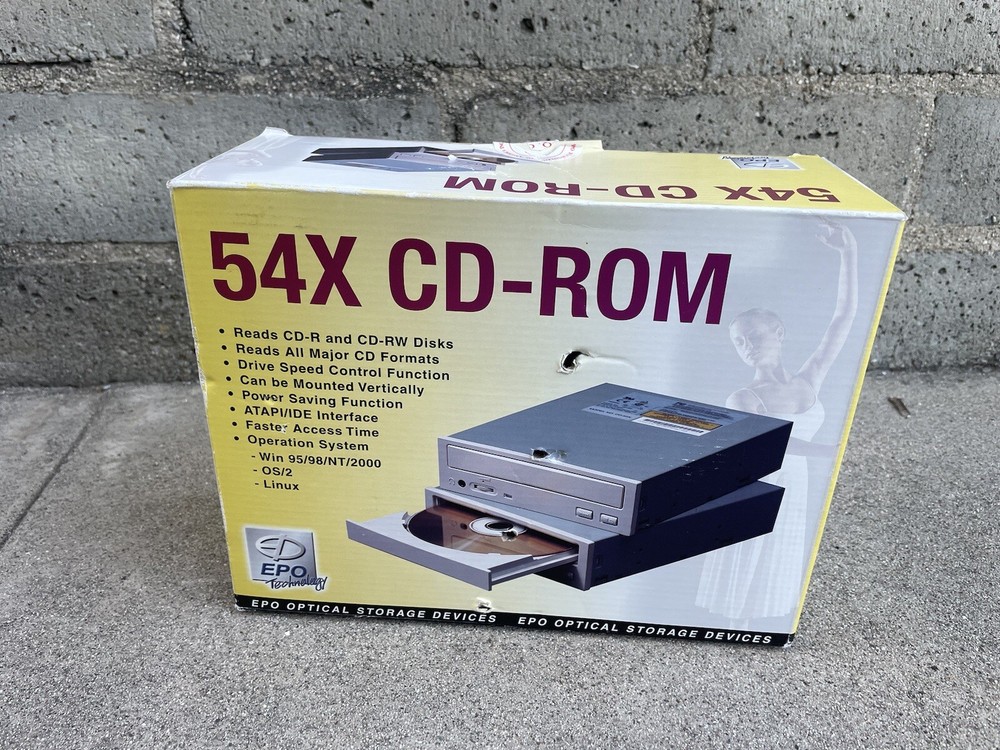 EPO 54X CD Rom Drive Supports Multi Read Function Version 1.32 2002 NEW OPENED