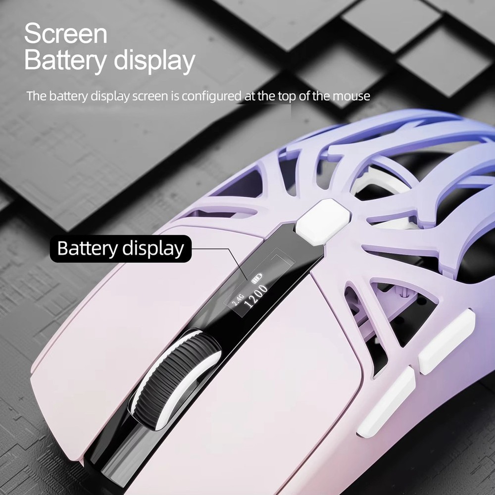 RS8 Bluetooth Mouse, 10000dpi, Three-Mode Connection, Macro7075