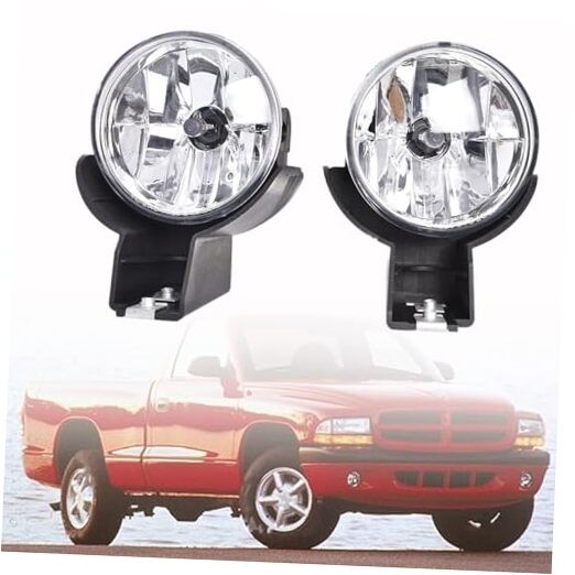 2-Pack Fog Lights with Bulbs Replacement for Dakota 1997-2000 Replacement for