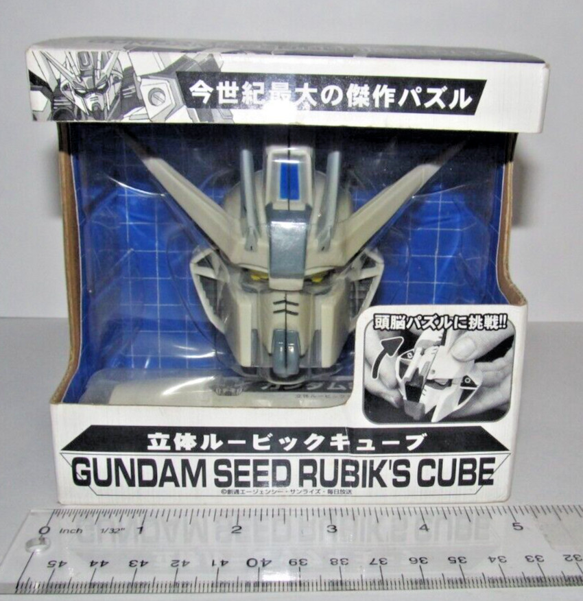 Gundam SEED Solid Rubik's Cube Popular HTF! RARE (in box)  (A4)