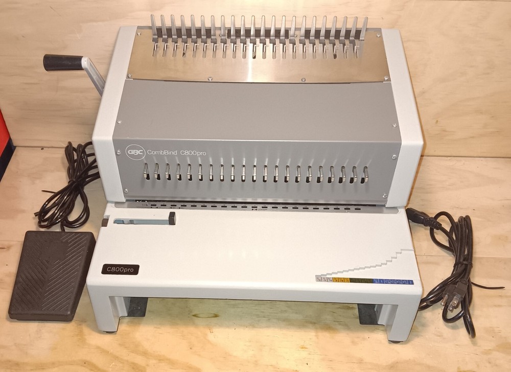 GBC CombBind C800PRO Electric Binding Machine, Binds 500 Sheets, Punches 25