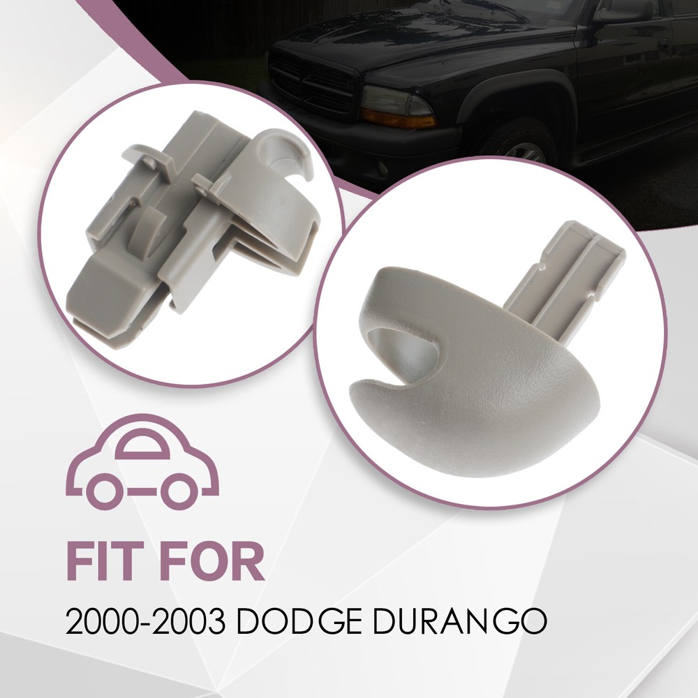 Sun Visor Holder Hook Replacement Retainer for 2000-2003 Dodge Durango