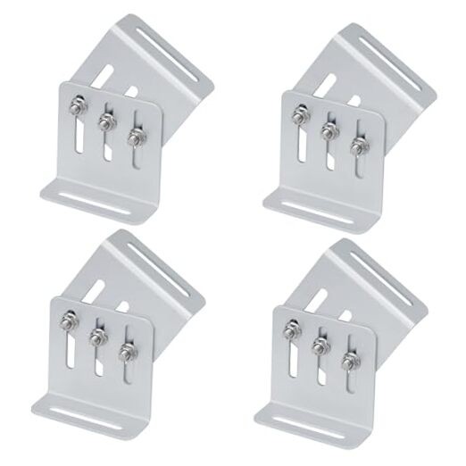 4 Sets Adjustable Solar Panel Tilt Mount Bracket, Solar Panel Rack Mount for