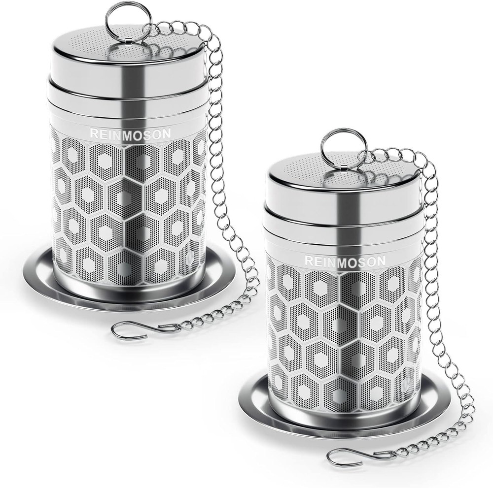 2 Pack  Tea Strainers for Loose Tea, Extra Fine Mesh Tea Infuser, 304 Stainless