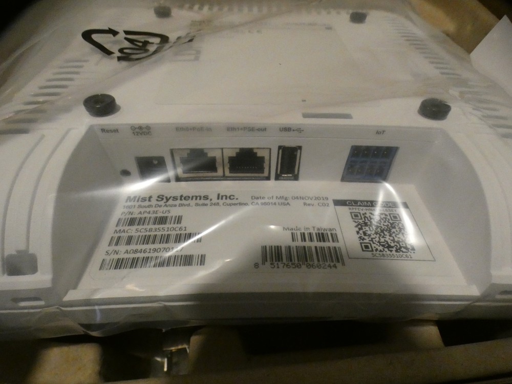 New Mist Systems/Juniper Premium 802.11ax Wifi & BLE Array AP External Antenna