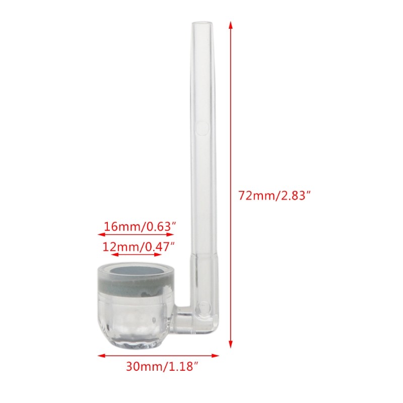 CO2 Diffuser Clear Acrylic Atomizer for Aquarium Planted for Tank Tiny