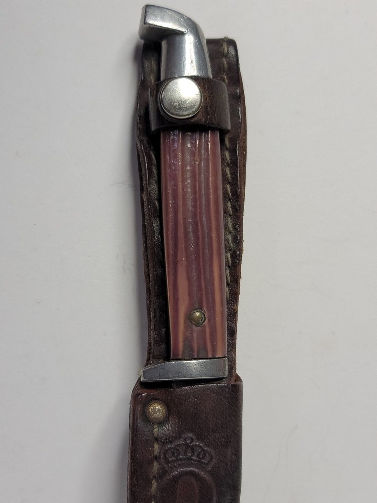 Fixed Blade Knife Imitation Winterbottom Bone with Sheath