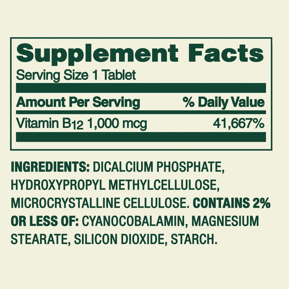 Spring Valley Vitamin B12 1000 Mcg Timed Release Tablets, 300 Count ( 1 PACK )