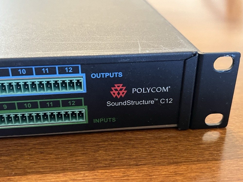 Polycom SoundStructure C12 DSP 12x12 Audio Processor + PSTN Module – Tested