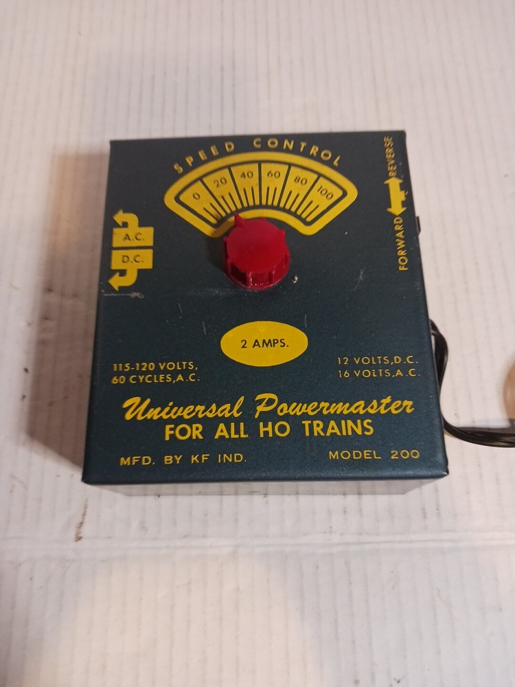 KF Industries Universal Powermaster Model 200 Train Transformer Control Tested