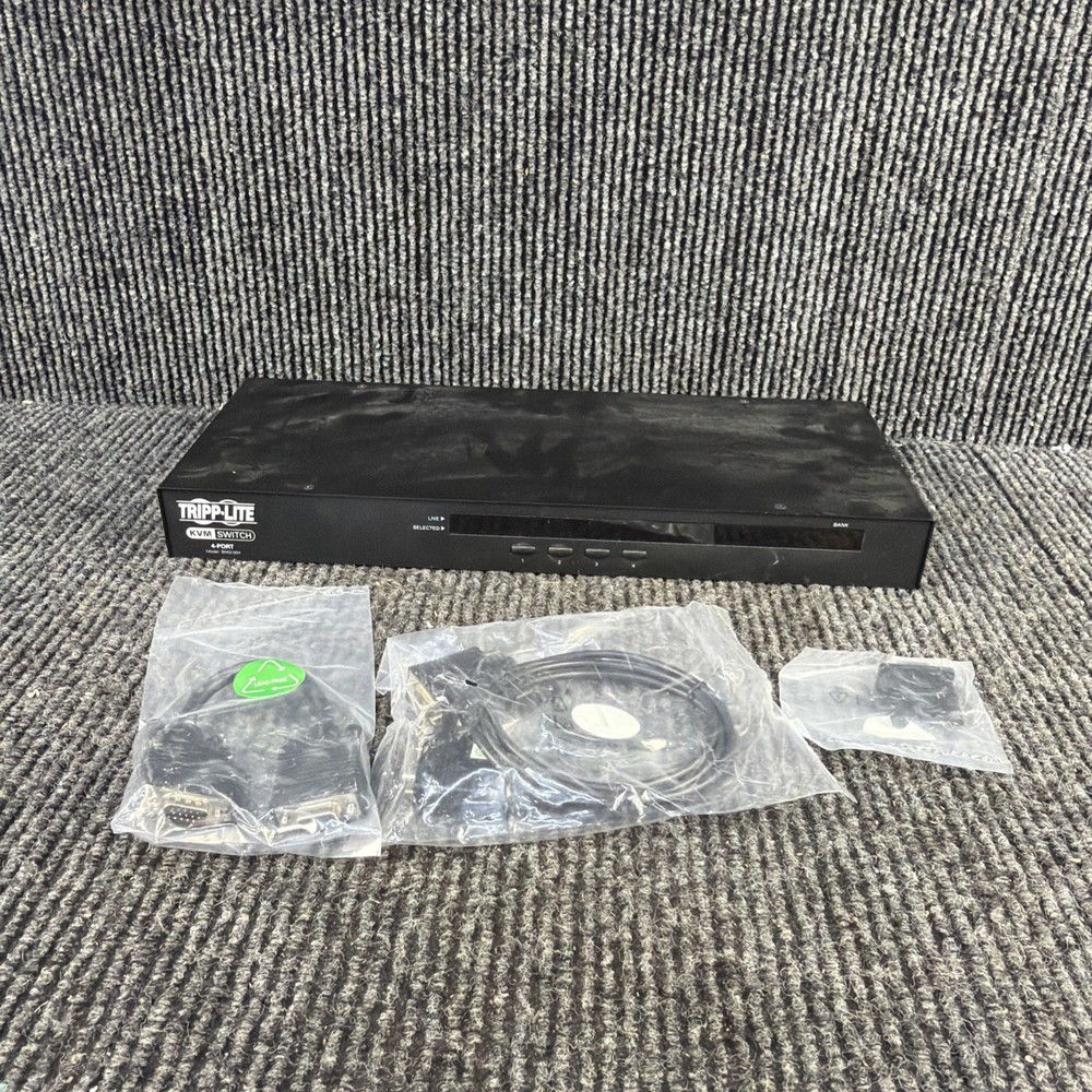 Tripp Lite B042-004 Net Controller 4-Port KVM Switch NO Power Supply