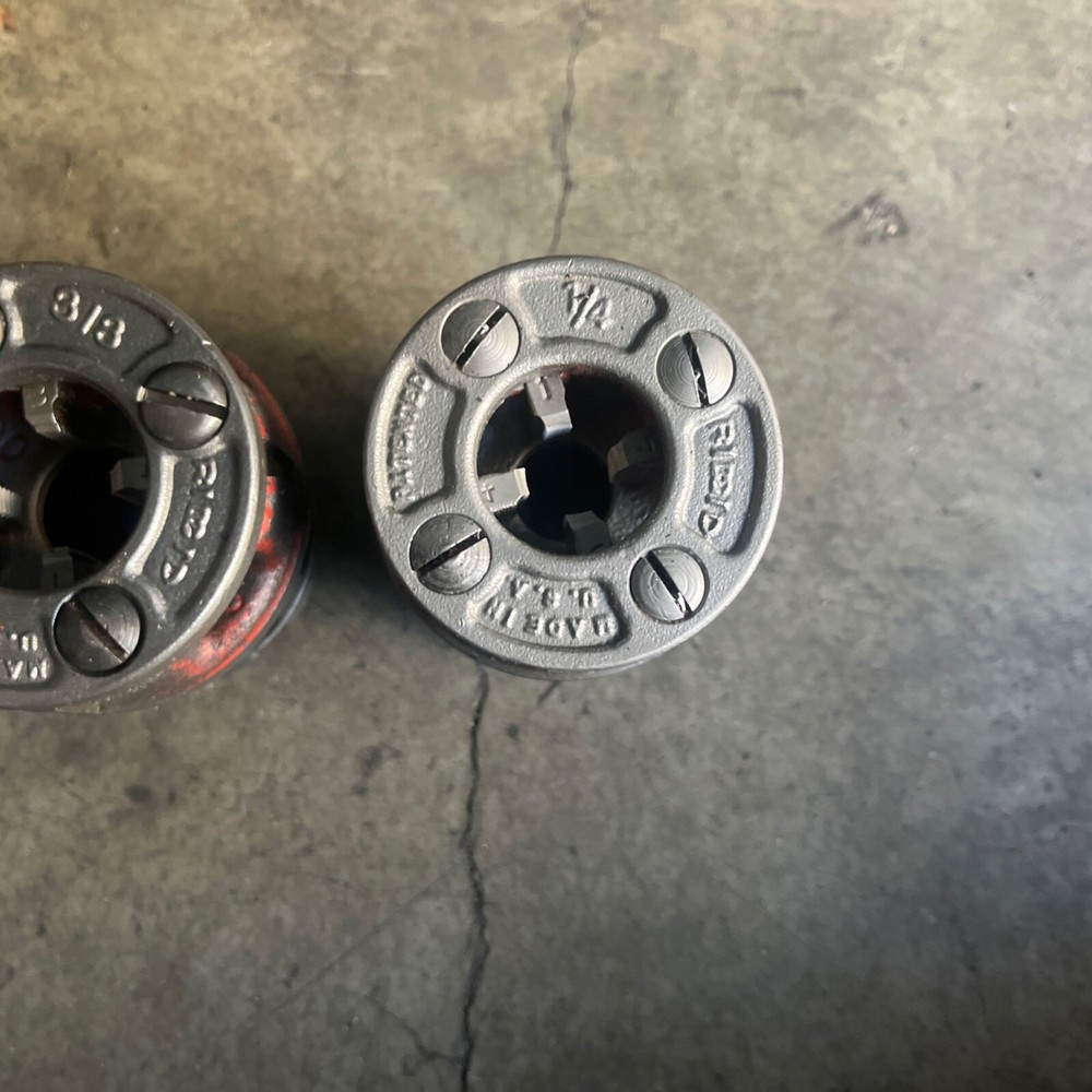 Ridgid 00-R old style pipe threader dies 3 Pc