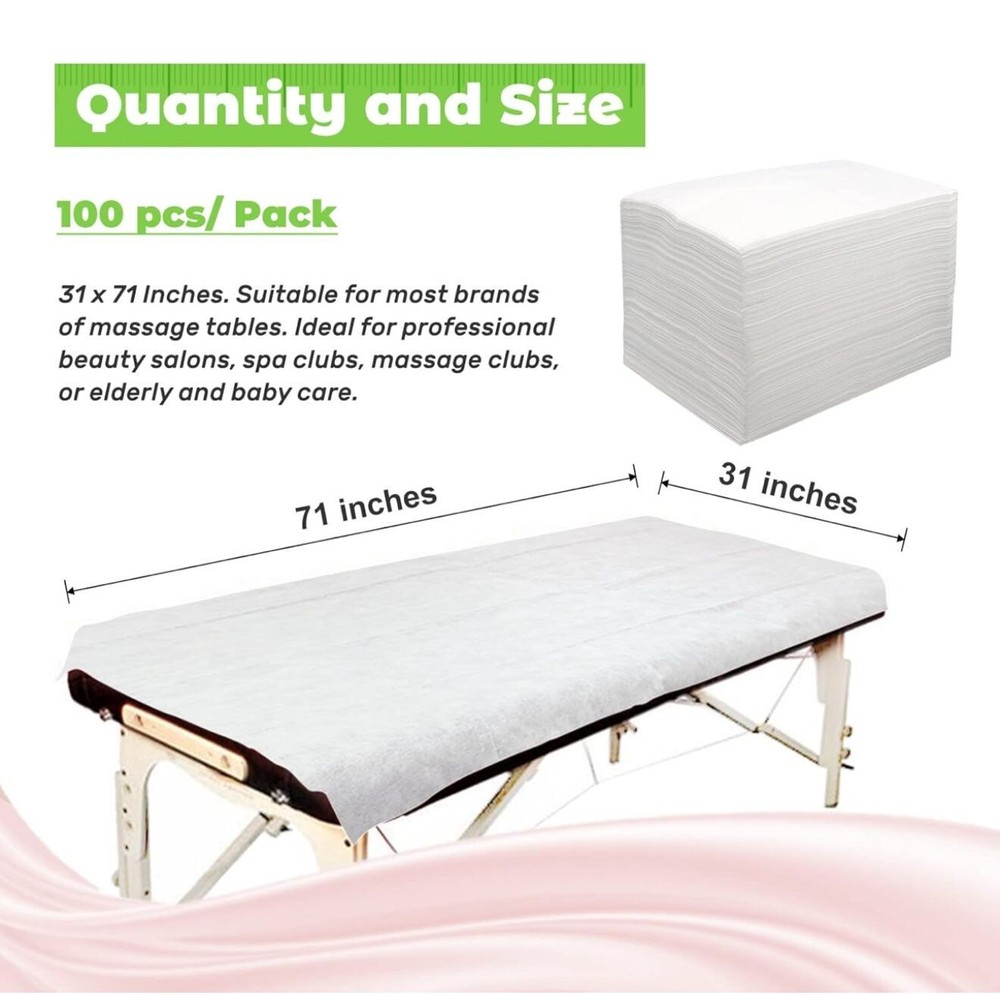 10PCS Massage Table Sheets Disposable ,SPA Bed Cover Breathable