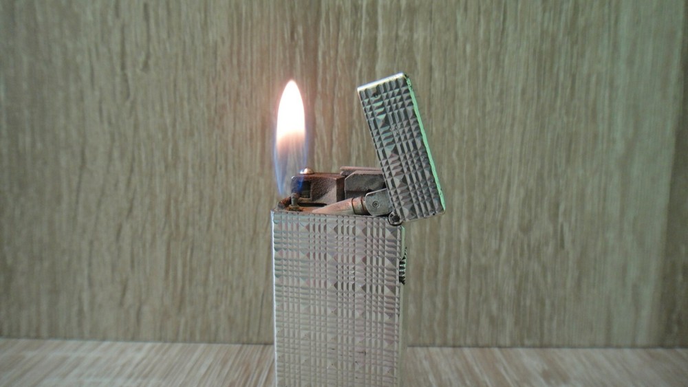 RARE VINTAGE DUNHILL ROLLAGAS LIGHTER SILVER PLATED