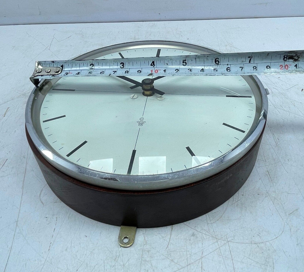 Wempe Ship's Analog Clock Chronometerwer Multiuse Highest Quality Range 12/24VDC