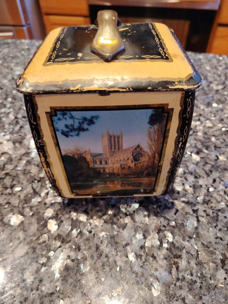 Vintage Edward Sharp & Sons Ltd Tin Featuring Famous British Cathedrals