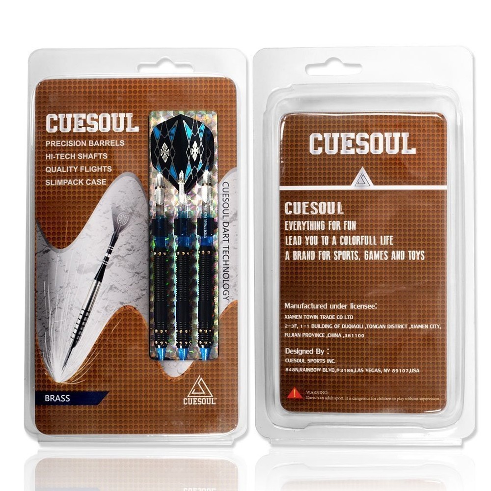 CUESOUL Soft Tip Darts Set Plastic with Dart Case