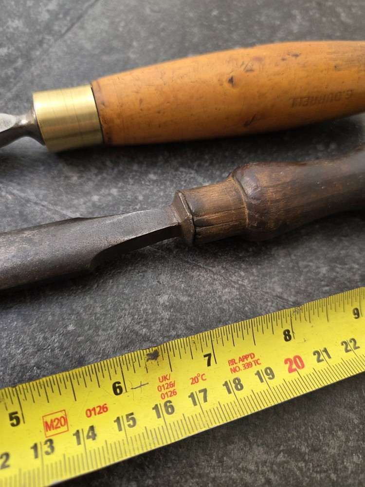 2 Vintage Woodworking Gouges Howarth & Marples
