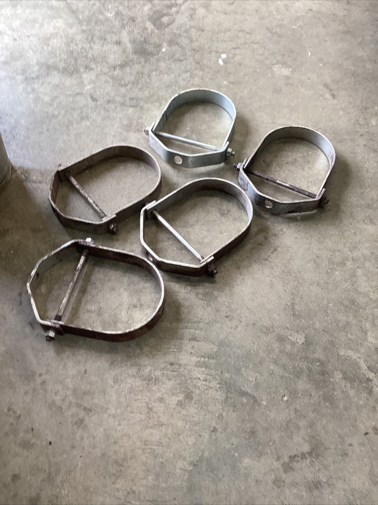 Five 6” adjustable Pipe Hanger Clevis Caddy.