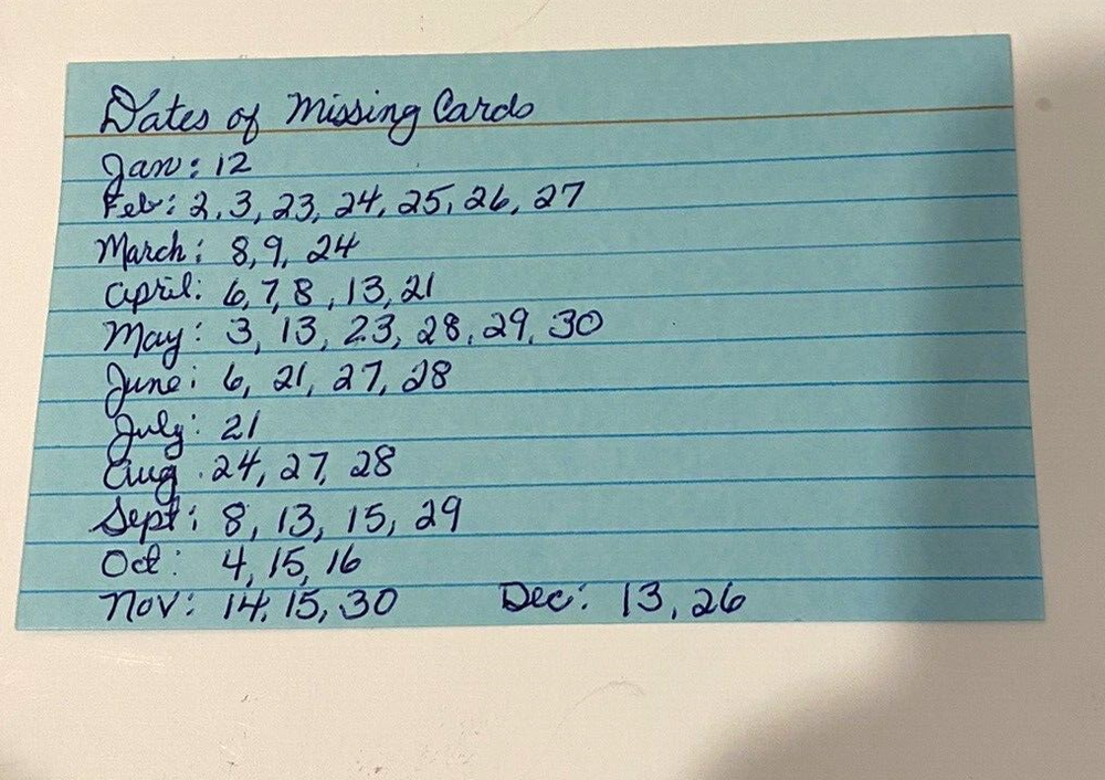 Knitting pattern a day (incomplete) 2005 Calendar