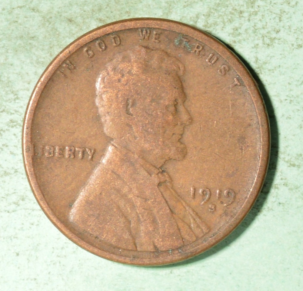 1919-S  USA Wheat Cent  - INV#Z-122