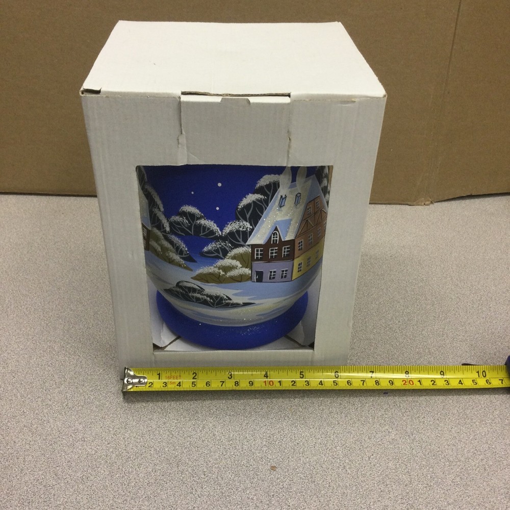 Candle Holder Hurricane Winter Theme