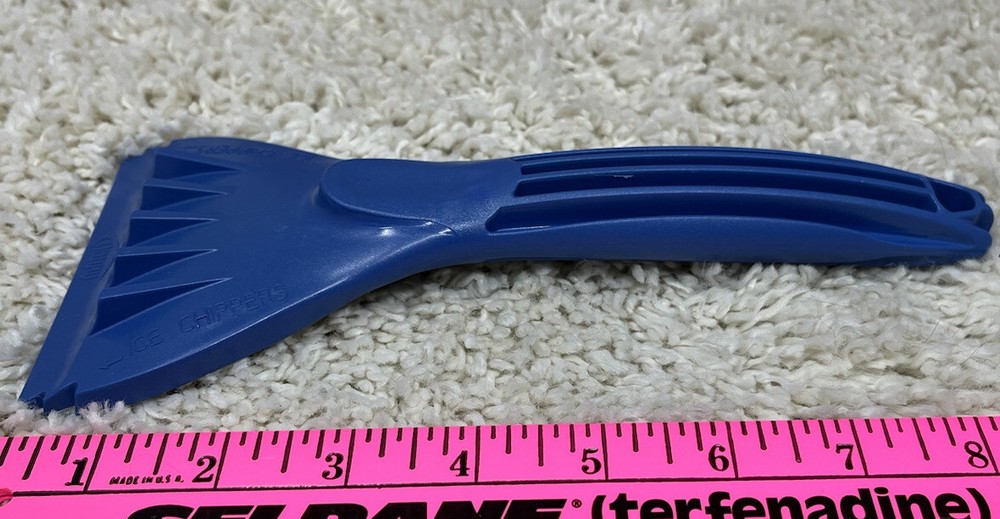 Blue Plastic Ice Scraper