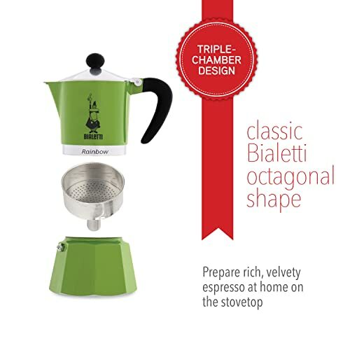 4972 Rainbow Espresso Maker Green