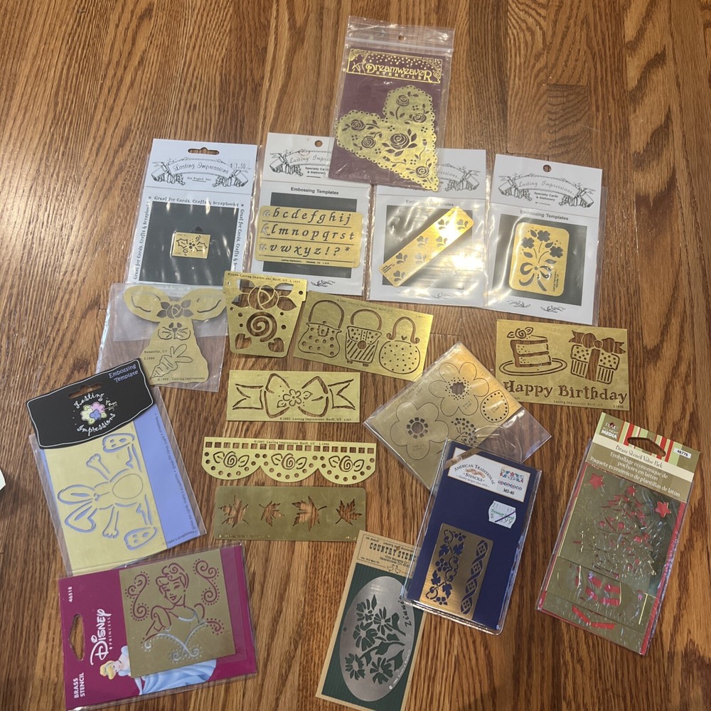 Dry embossing stencils Dreamweaver/Lasting Impression/American Tradition + Misc