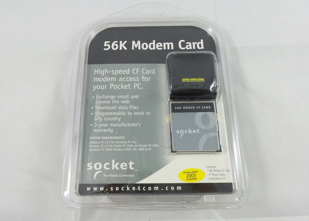 Socket Communications - 56K Modem CF Card (MO7007-501)