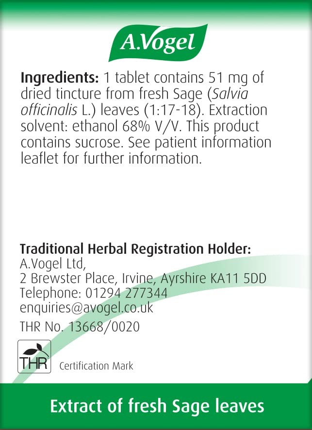 A.Vogel Menoforce Sage Tablets (30 tablets)