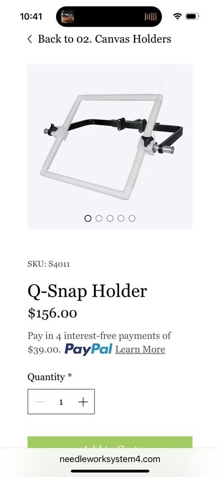 Needlework System 4 Q-Snap Clamp attachment and 2 Q-Snap Frames