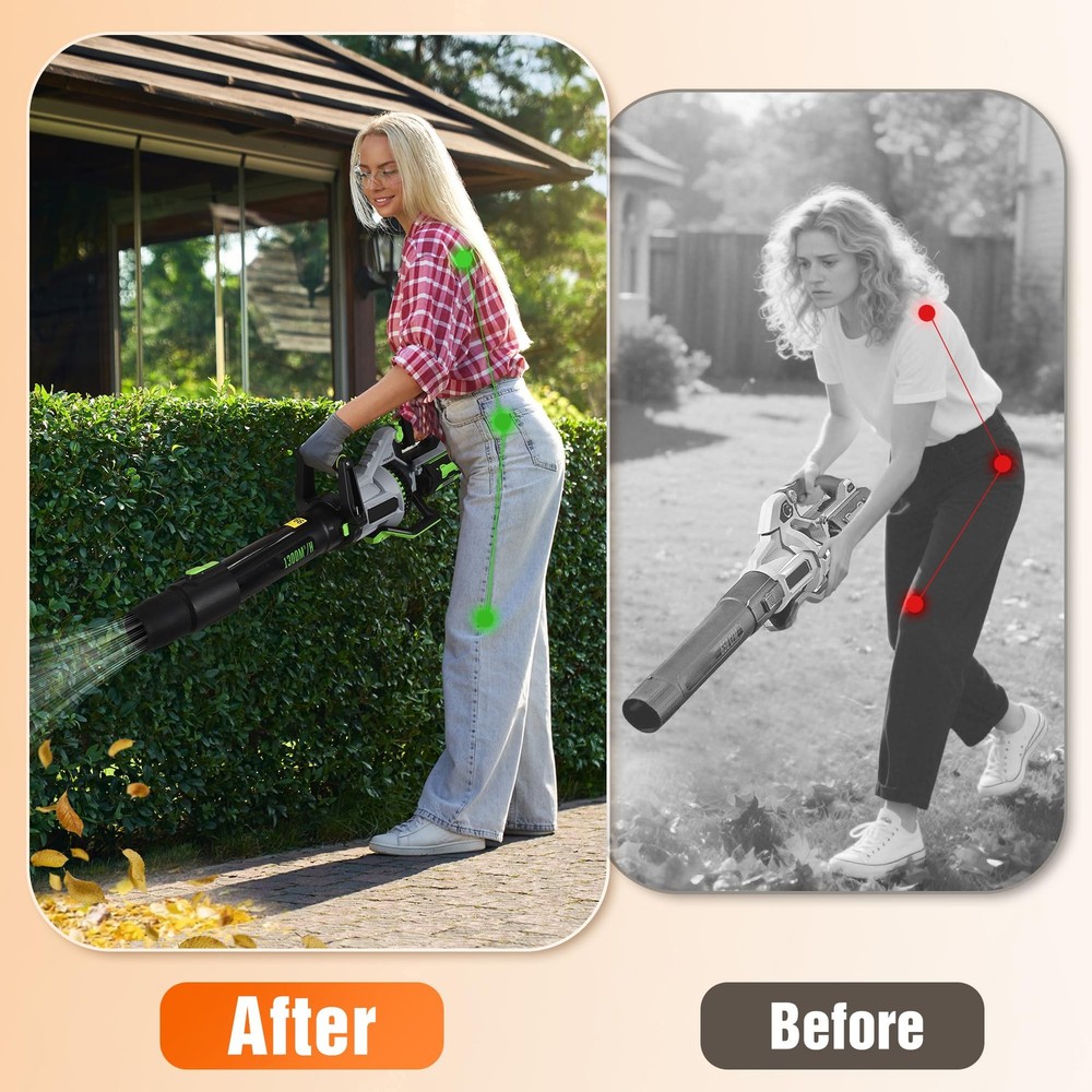 EGO Leaf Blower Handle 2.0 Lightweight Ergonomic Back-Saving Grip Shoulder Strap