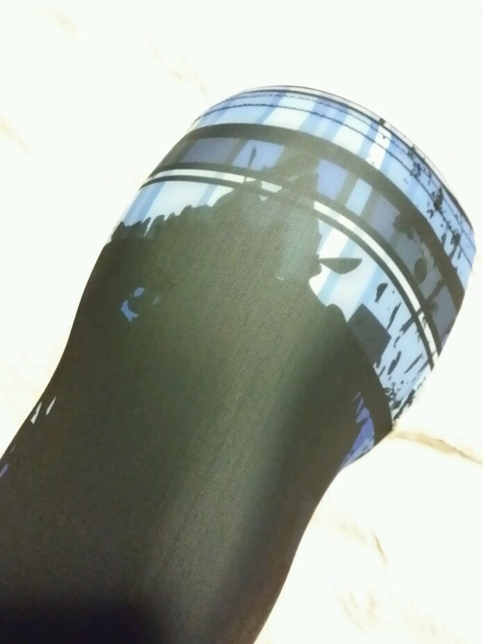 Small Roto Grip Compression Sleeve, Blue Grunge