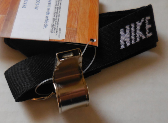 Nike Wrist Lanyard With Whistle Black/White/Silver