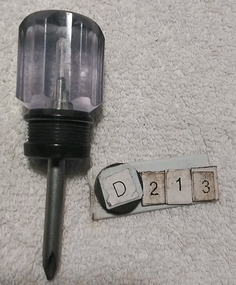 4pc TRANSLUCENT 3-1/2" PHILIPS & SLOTTED VINTAGE SCREWDRIVER HANDLE SET