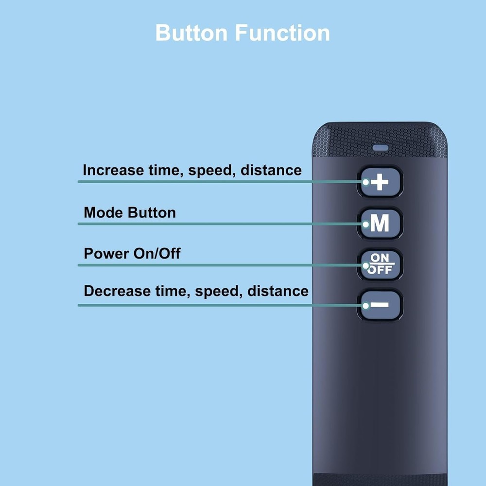 Infrared Remote Control Replacement for Q1 Walking Pad - Simple Ergonomic Design