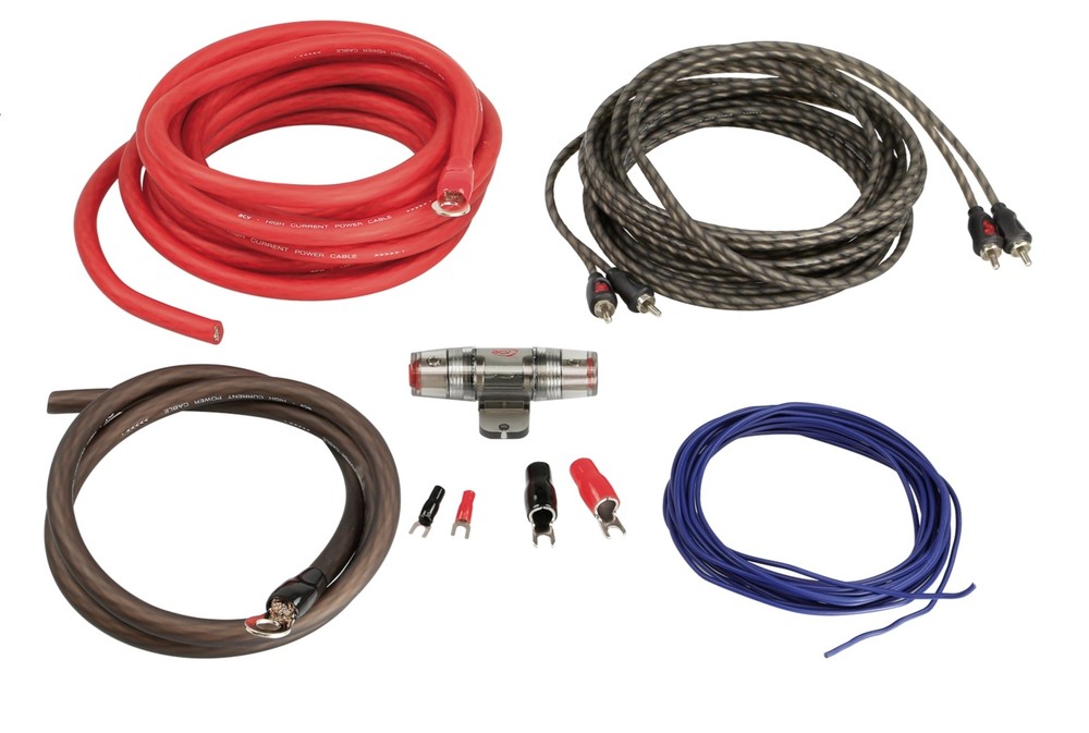ACV LK-6 power amplifier installation kit amplifier connection set 6 mm² cable set cable kit