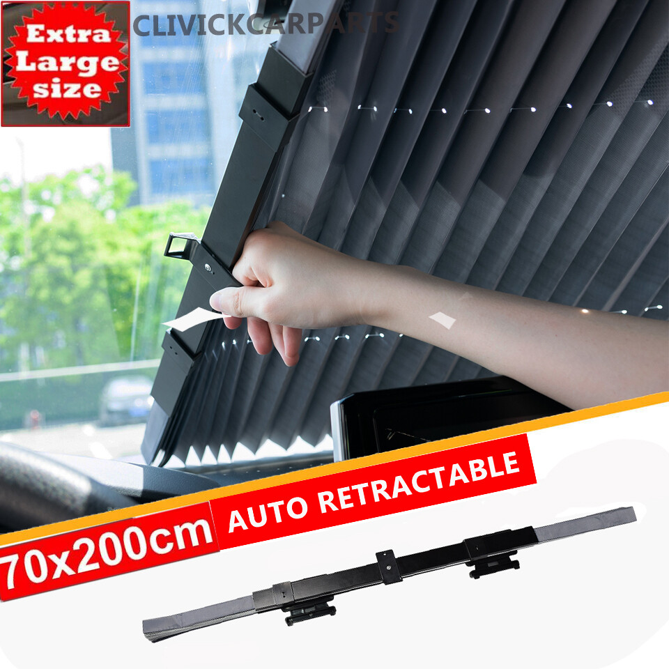 Car Retractable Windshield Sun Shade Visor SUV Front Window Folding Block Cover