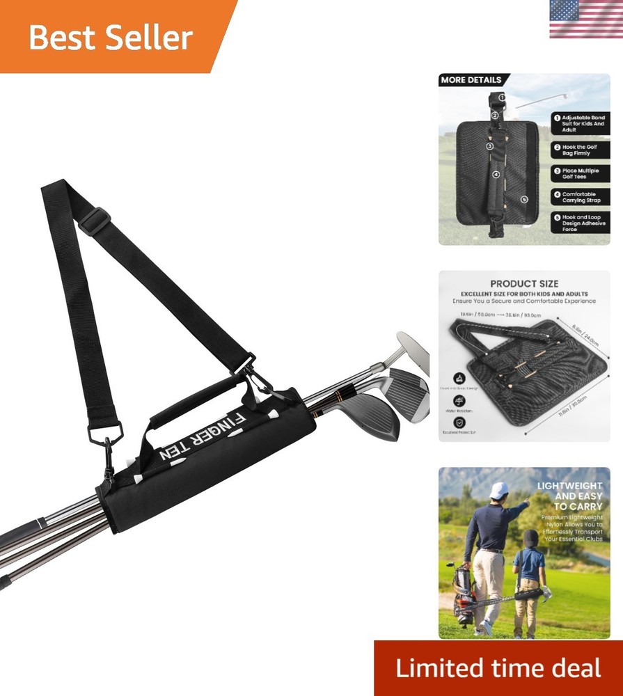 Ultra-Light Mini Golf Bag - Adjustable Strap, Perfect for Driving Range Use