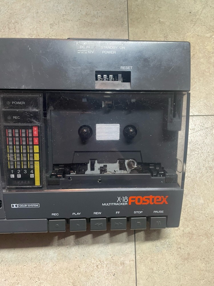 Fostex X-18 MultiTracker 4 Track Cassette Untested As Is