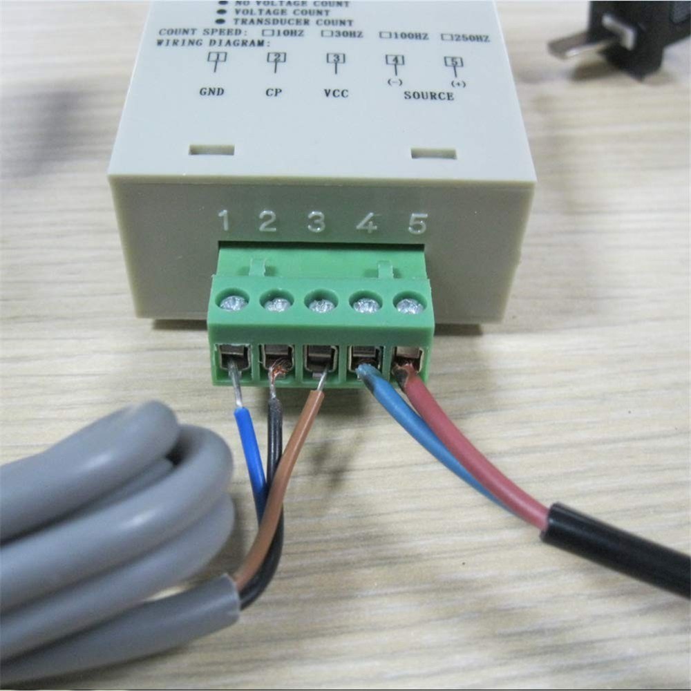 Compact LED Display Counter with Hall Sensor - Memory Retention Feature Included