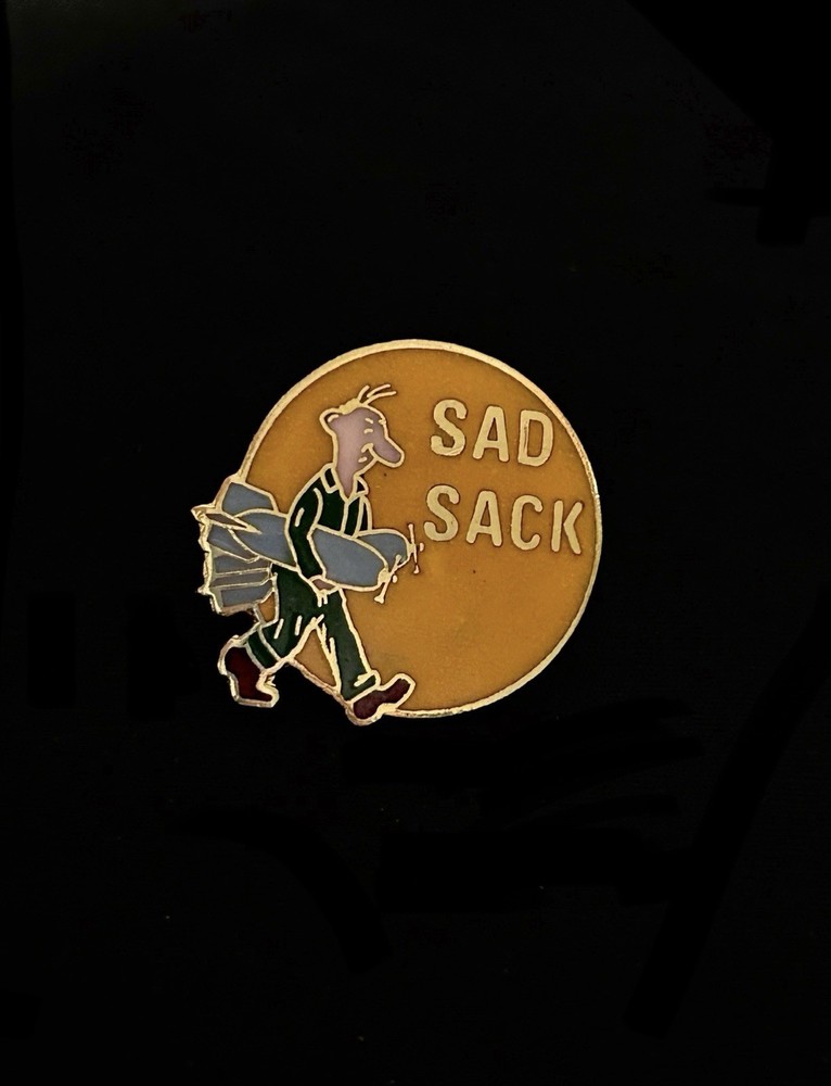 WWII Bomber Sad Sack Plane Nose Pin