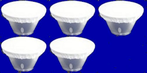 Five 7" White Diffuser Sock for Studio Reflector / Beauty Dish New