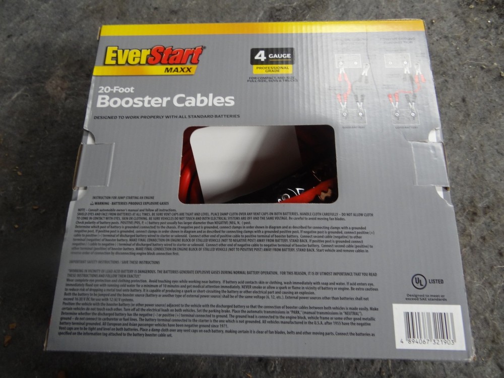 Everstart Maxx 20-Foot Jumper Cables