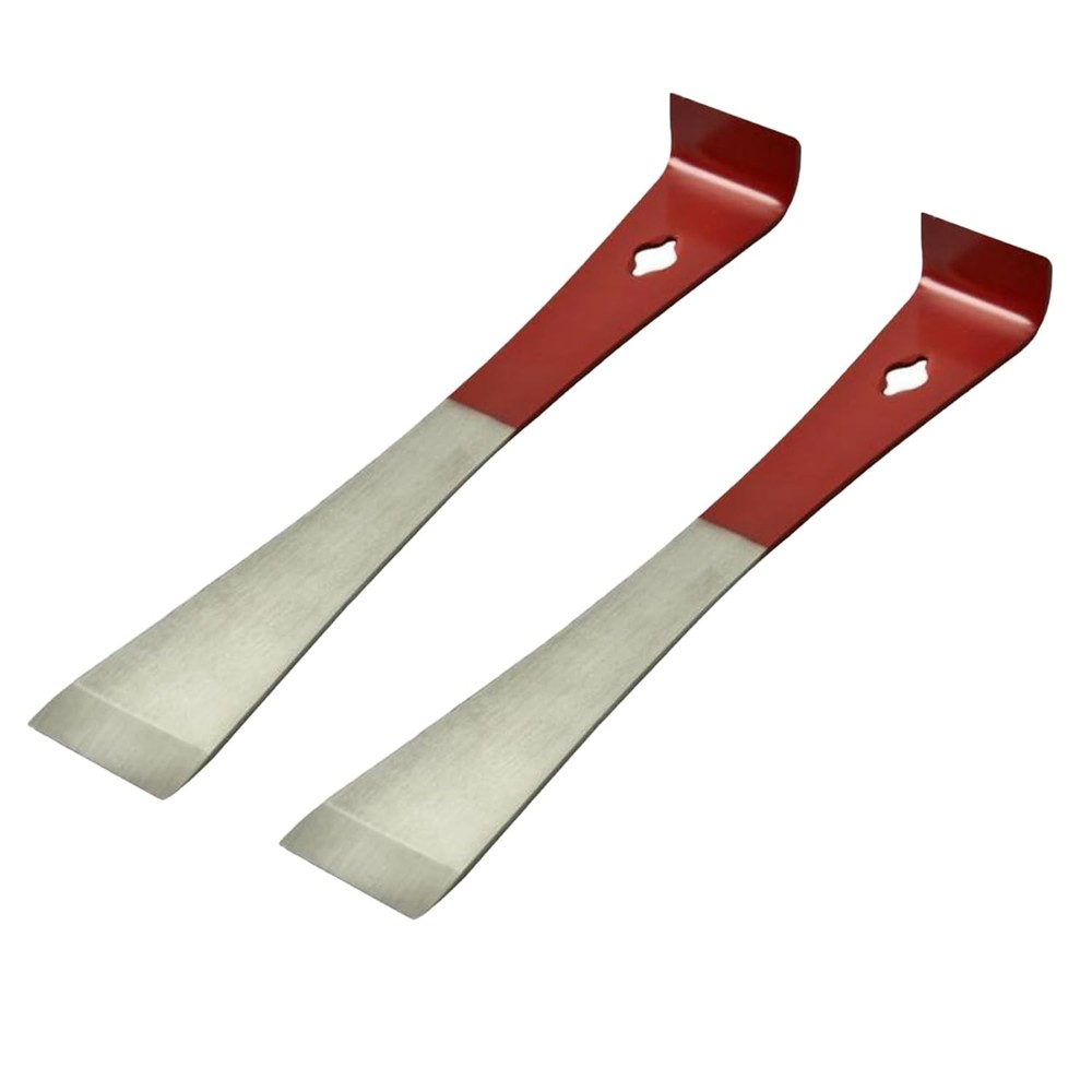 OZBEE 2 Pcs Stainless Steel Hive Scraper Tools | Essential Beekeeping Red